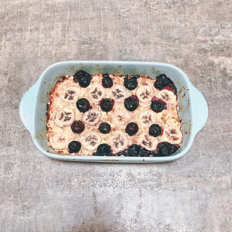 减脂香蕉烤燕麦