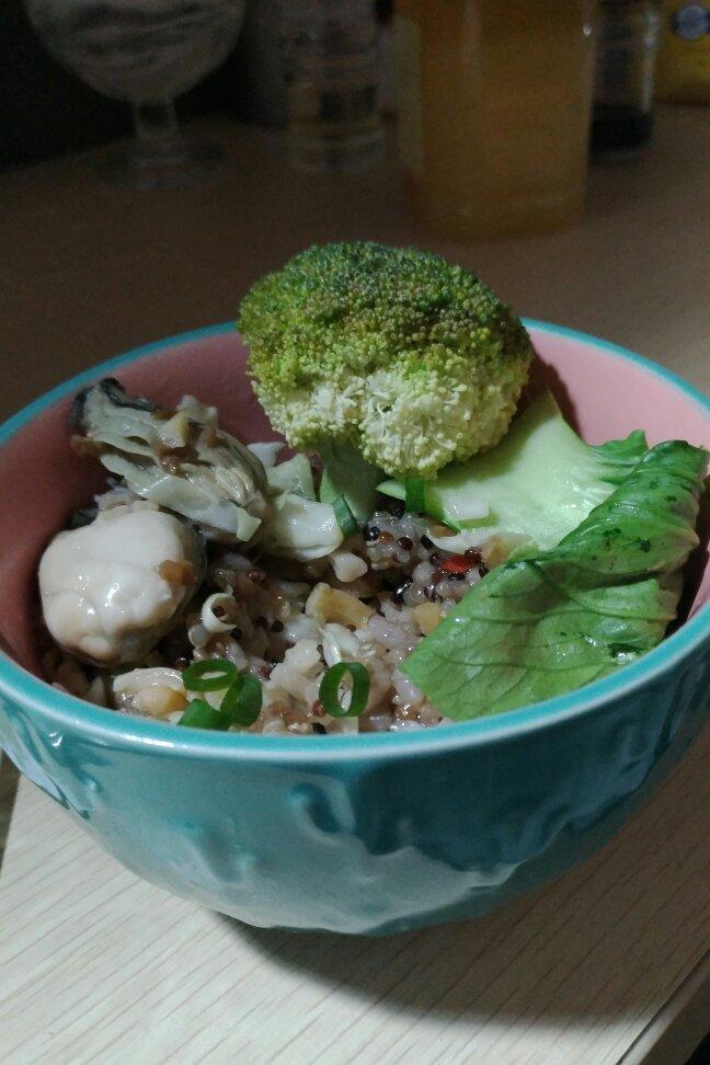 电锅生蚝饭