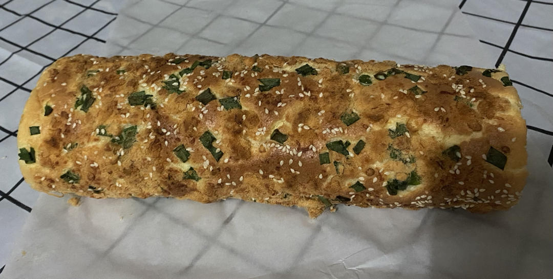 香葱海苔肉松芝麻蛋糕卷