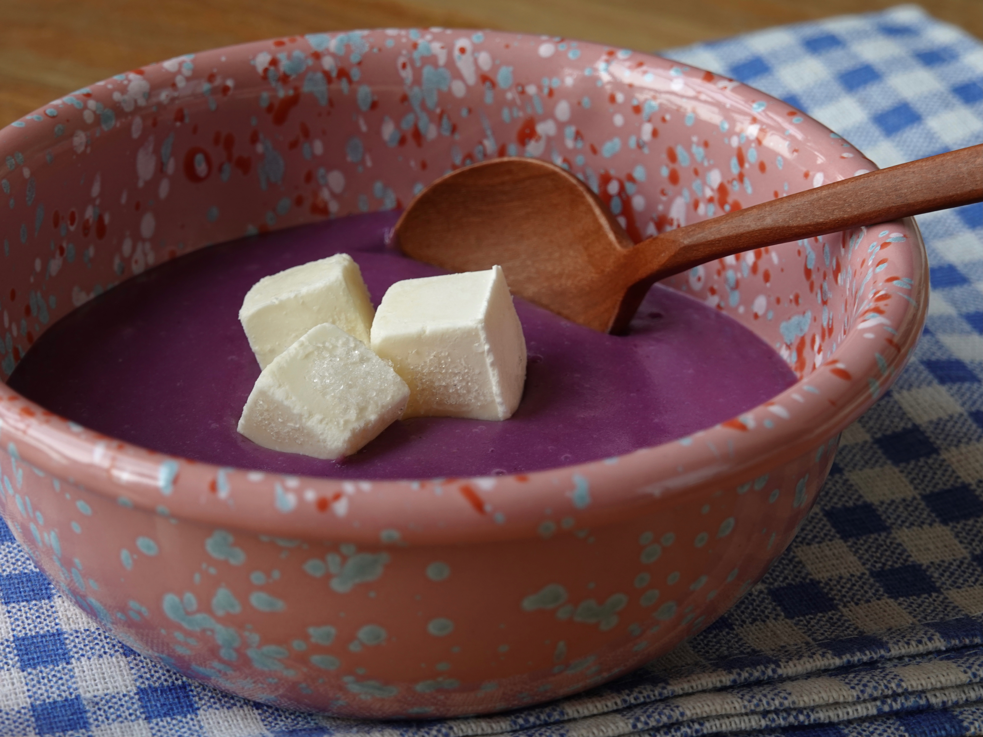 甜酒紫薯豆腐布丁🍠Boozy Ube Tofu Pudding
