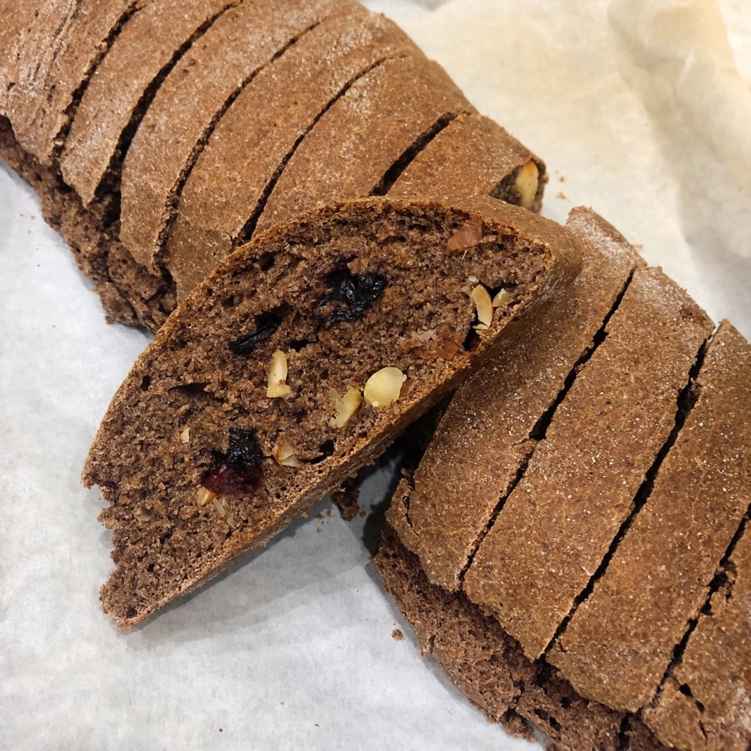 无糖低油/无油全麦欧包：简单易做