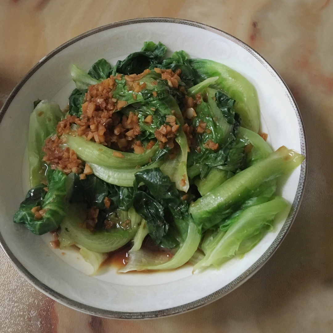 白灼生菜