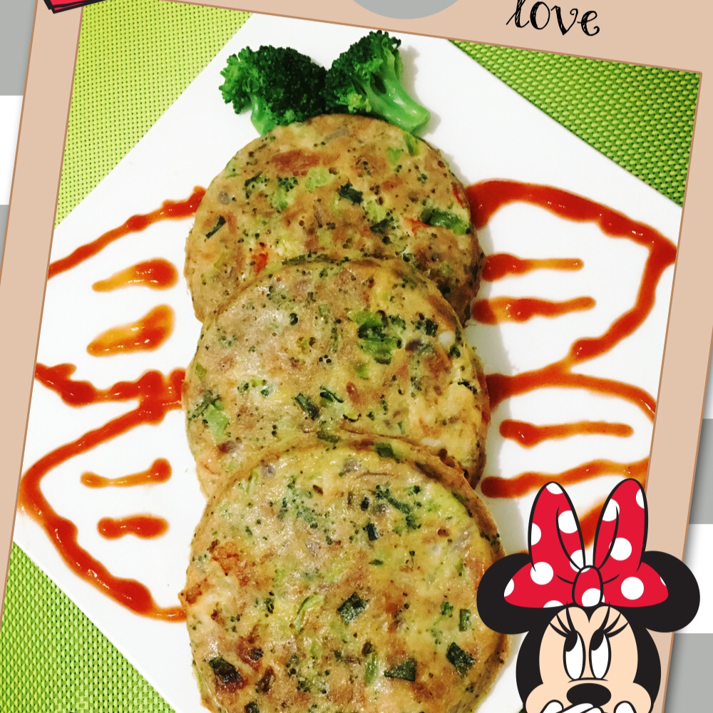 蔬菜金枪鱼煎饼