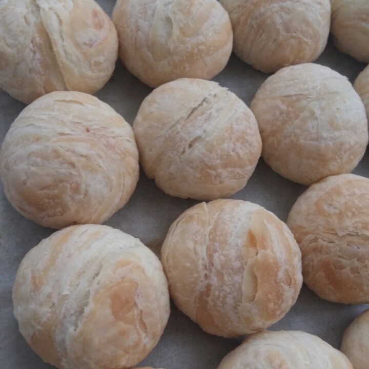 酥皮绿豆饼   酥得掉渣渣