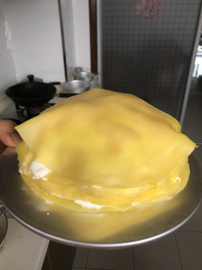 芒果千层蛋糕，100%成功告别煎皮无能