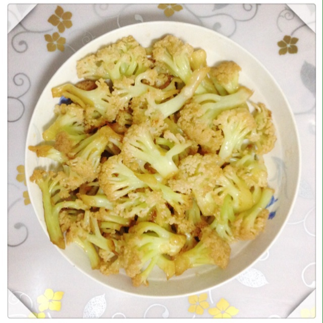 素烧菜花