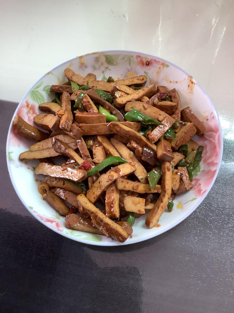 青椒炒香干