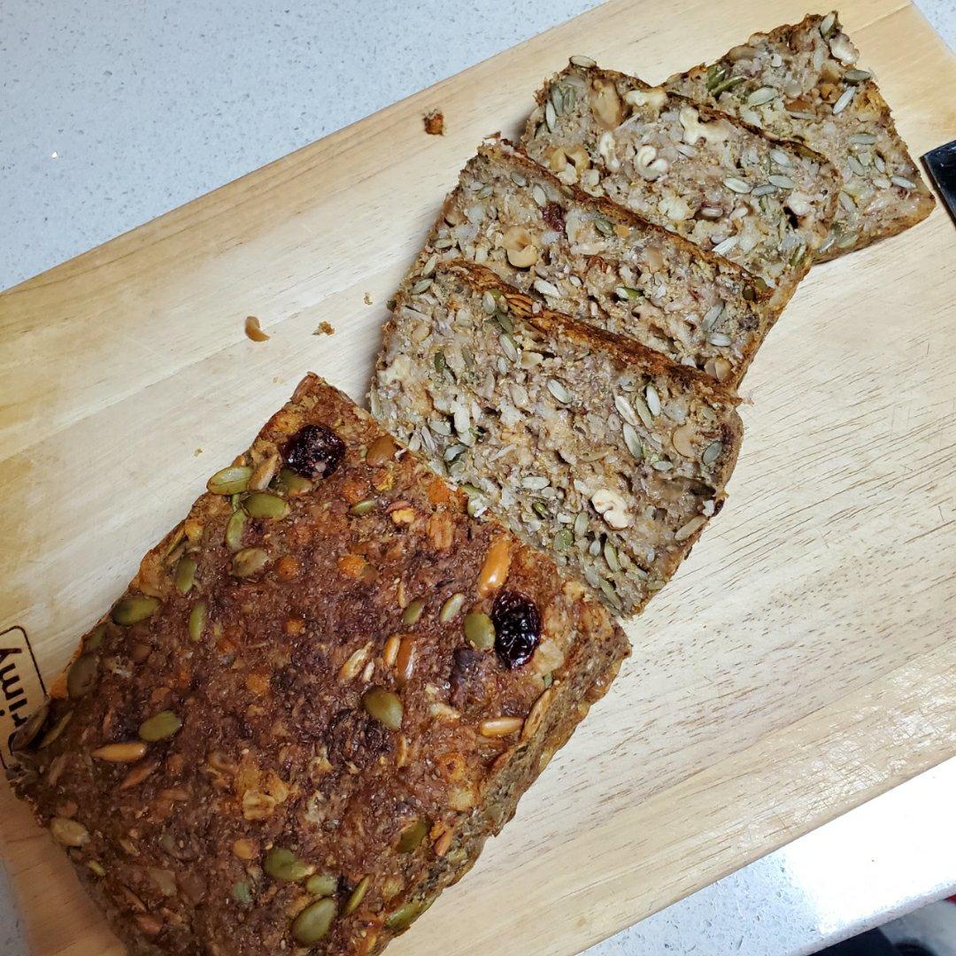 无面粉高纤能量面包丨健康·烘焙