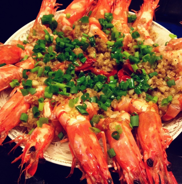 ruru_cheng做的蒜蓉九节虾