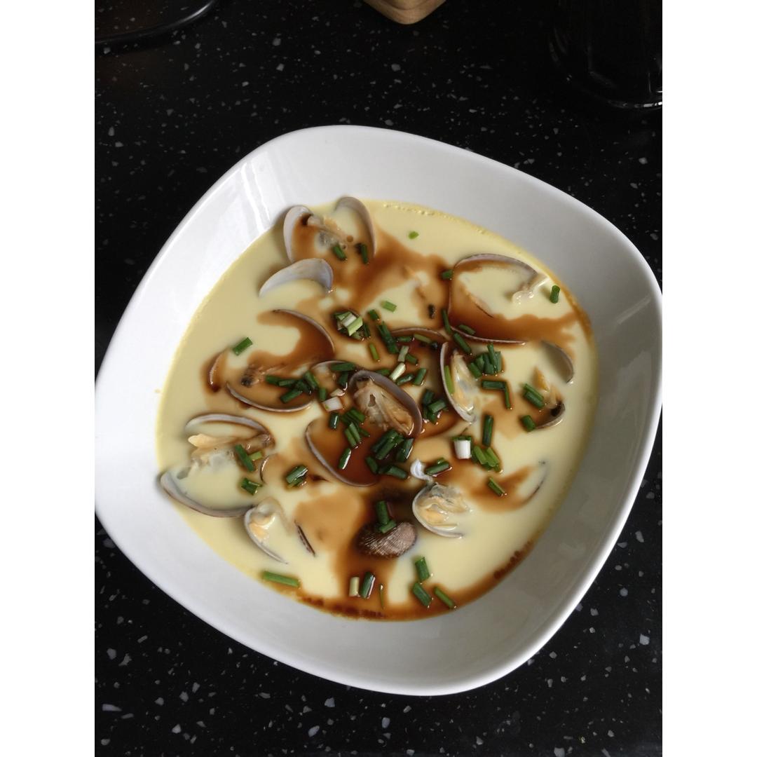 超滑嫩的蛤蜊炖蛋