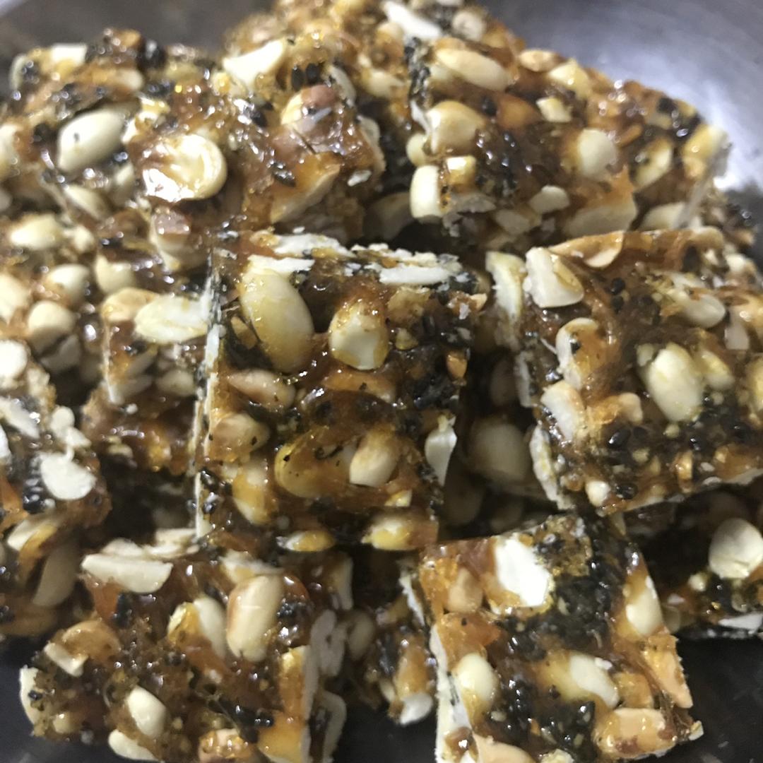 无水无油香脆花生糖