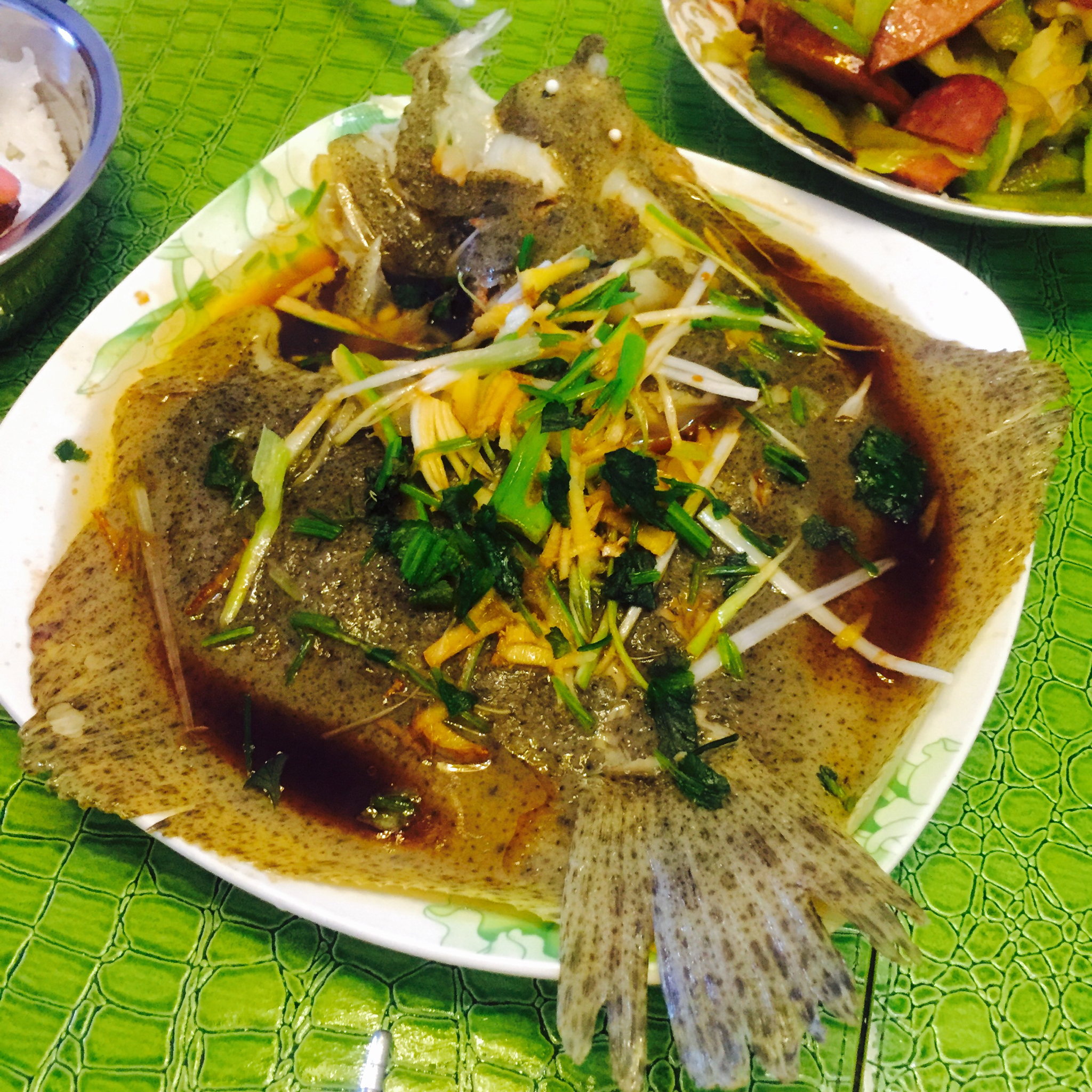 清蒸多宝鱼