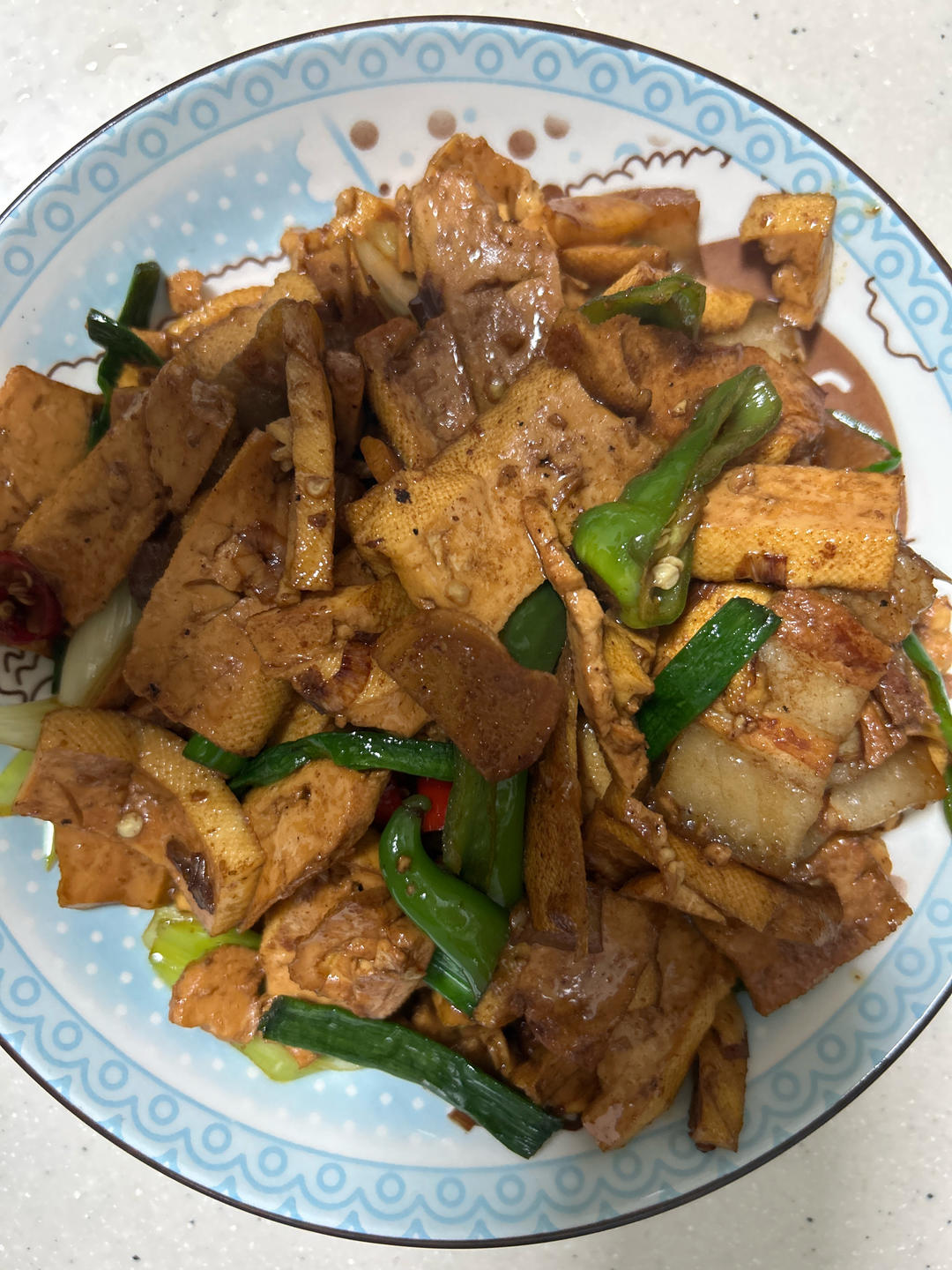 西芹炒熏干