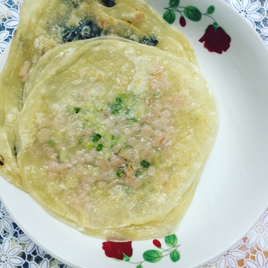 饺子皮葱油饼