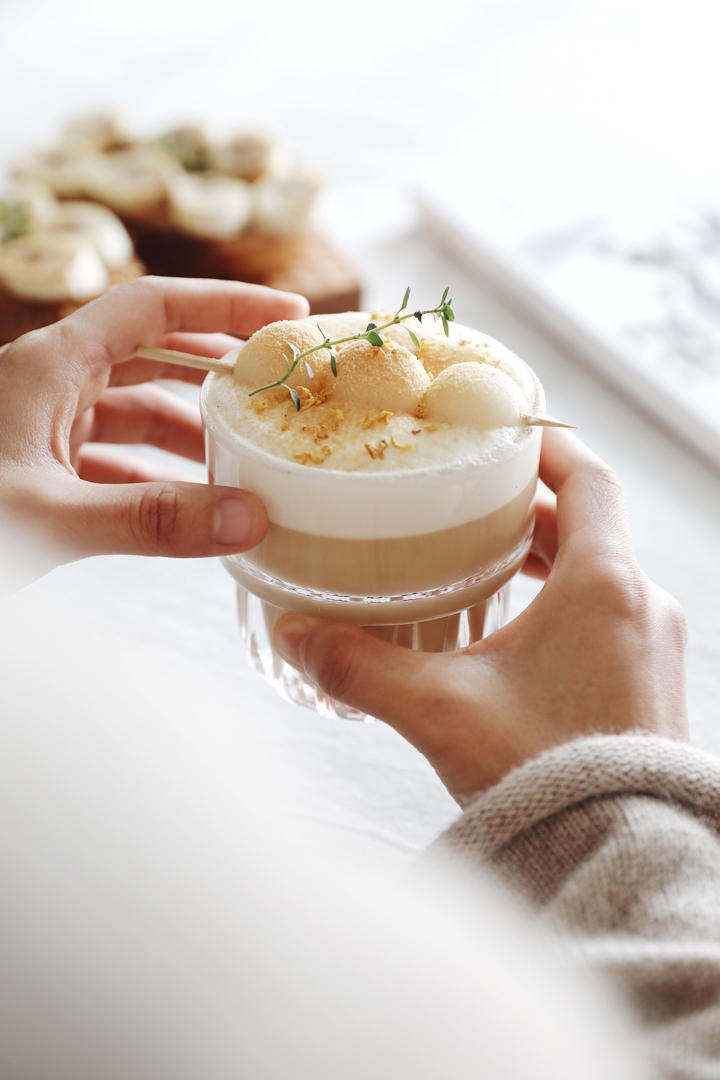 桂花豆乳小丸子拿铁