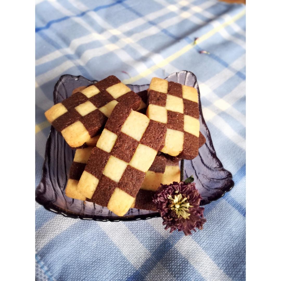 双色小棋格饼干