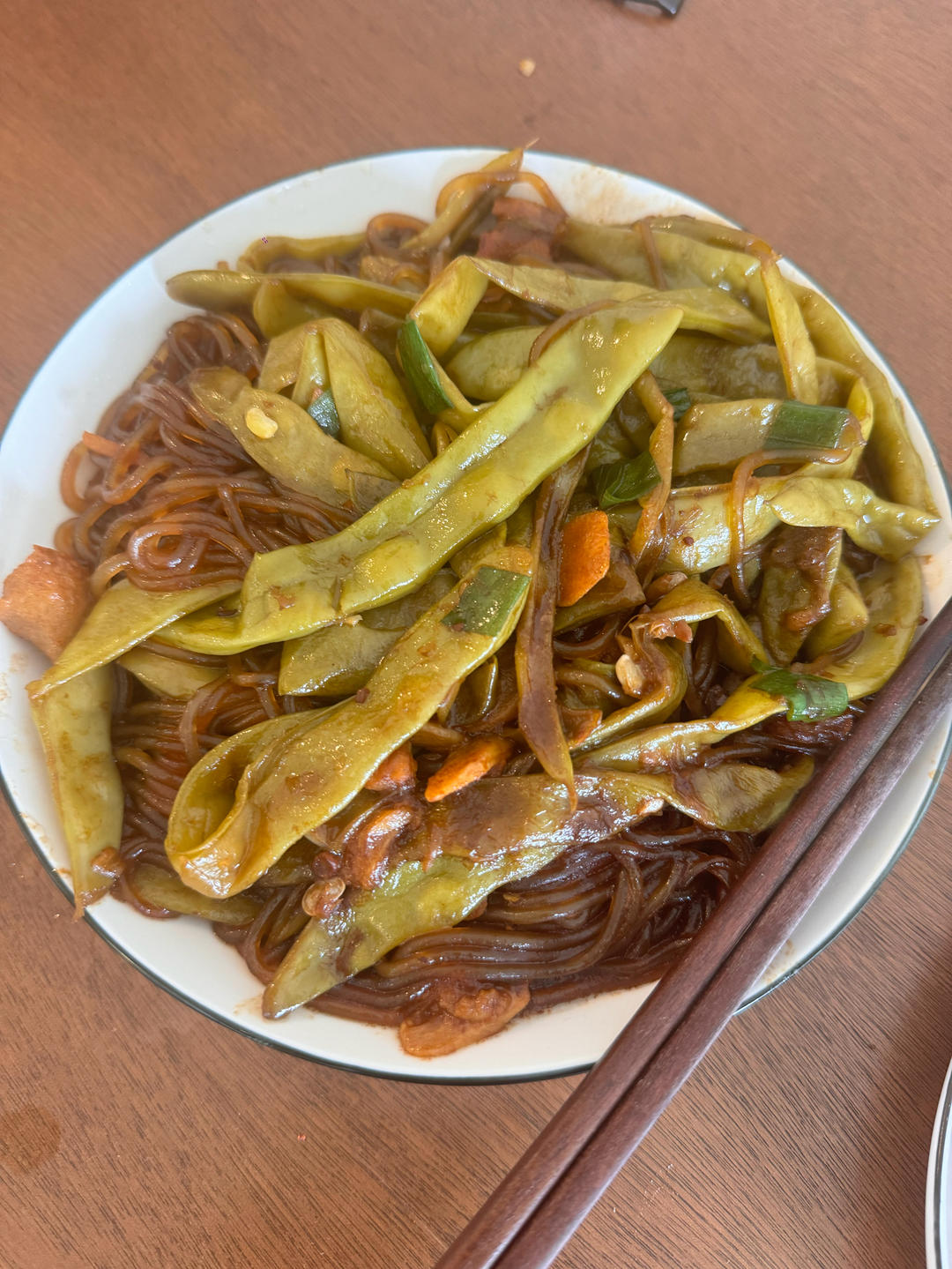 东北油豆角炖肉