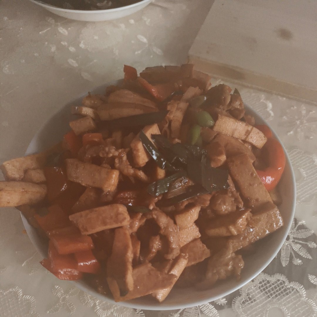 白豆腐干炒肉