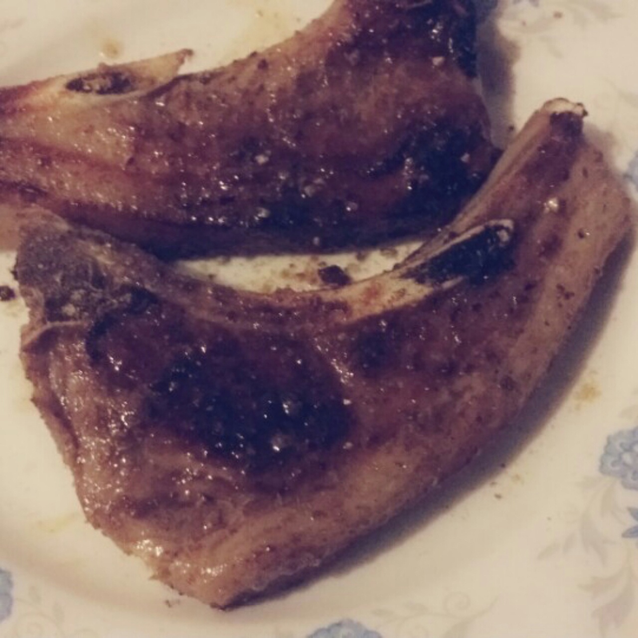 蒜香煎羊排