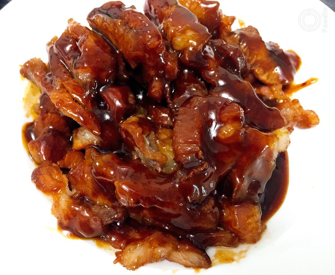 超简单平底锅叉烧肉，多汁味浓不能再快手