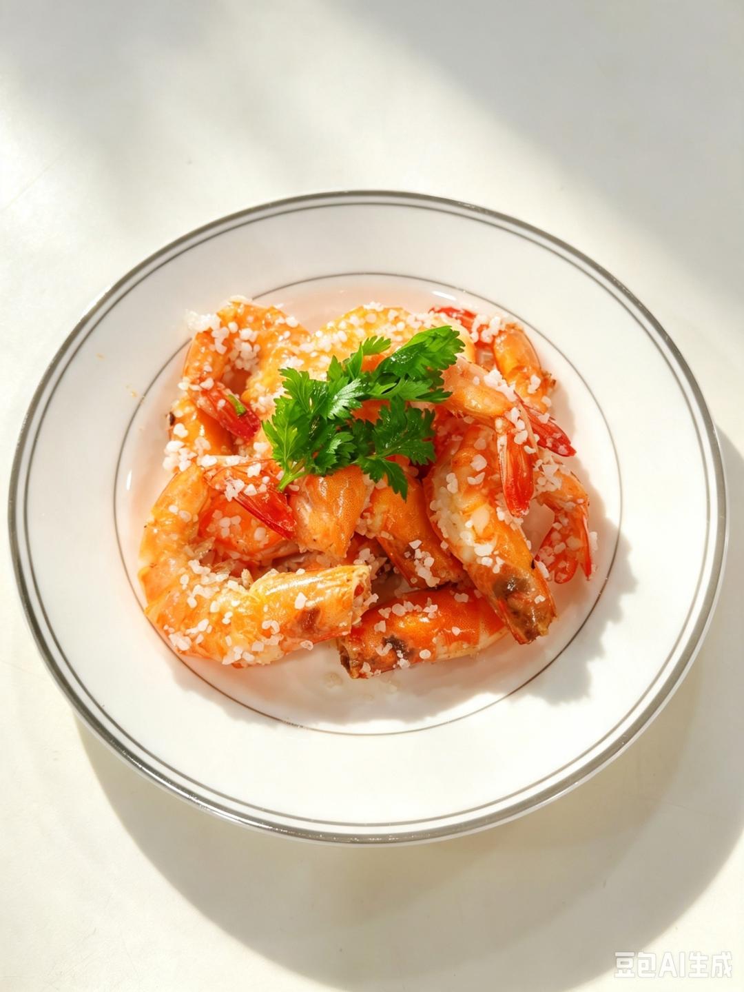 盐焗虾✨粗盐慢焗，咸香鲜甜（牛排机版）
