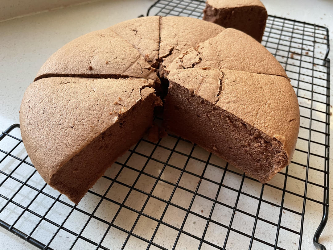 可可戚风蛋糕～8寸～百分百成功