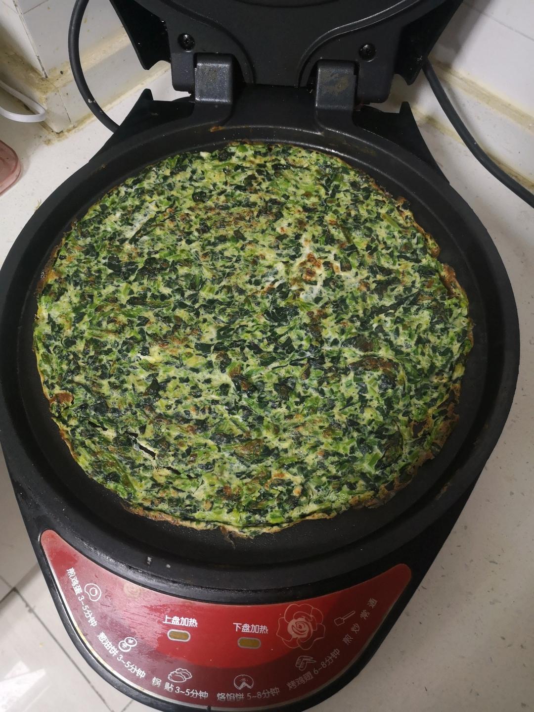 减肥必吃的低脂菠菜鸡蛋饼