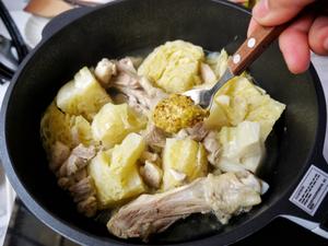 🔥小锅料理‼️芥末风味卷心菜鸡肉锅🍲的做法 步骤13
