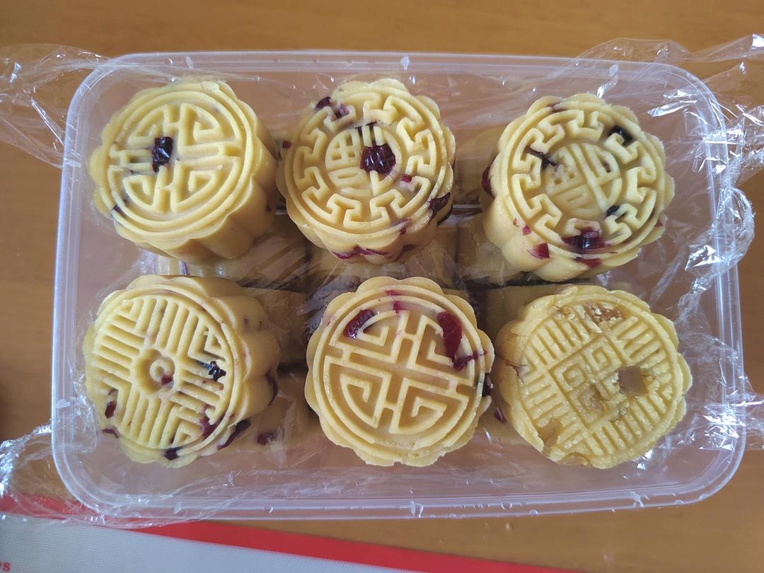 蔓越莓绿豆糕