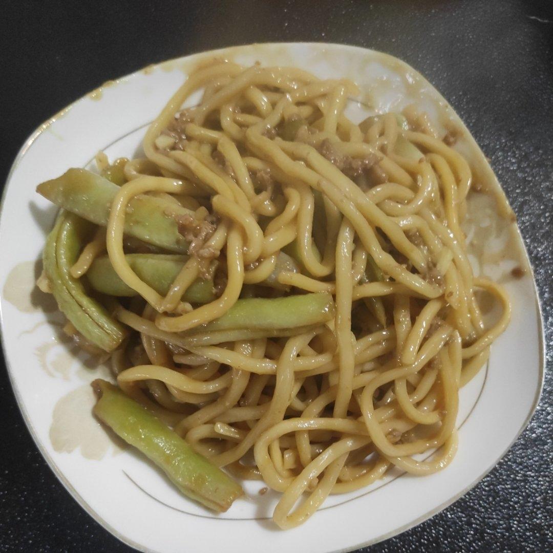 地道老北京扁豆焖面 豆角焖面 太好吃小心吃撑哦