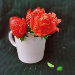 草莓玫瑰花+草莓糖葫芦的做法 步骤5