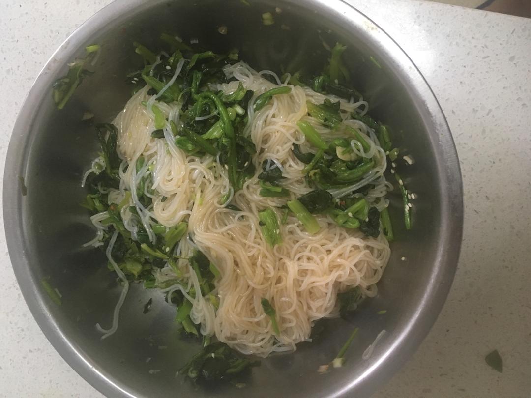 菠菜拌粉丝