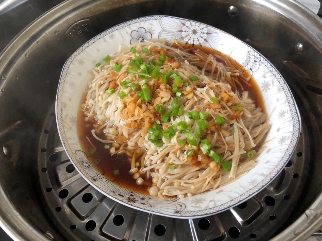 蒜蓉蒸金针菇