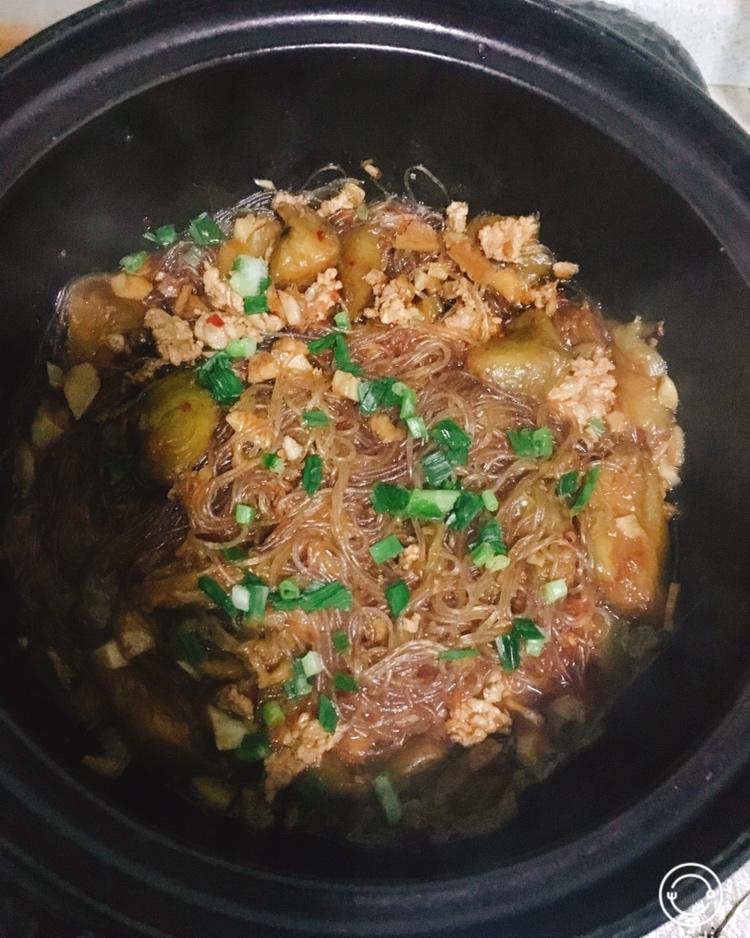 肉末茄子粉丝煲