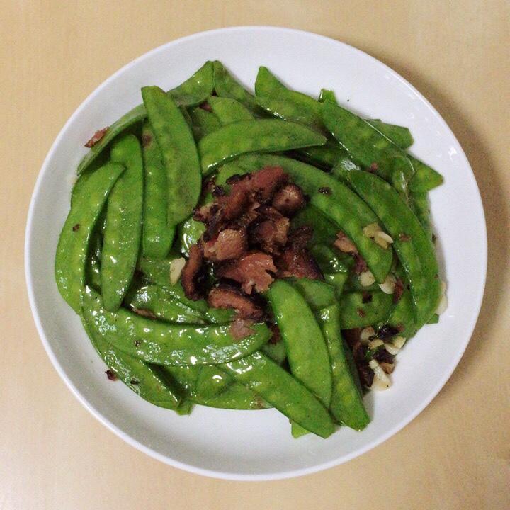 培根炒荷兰豆