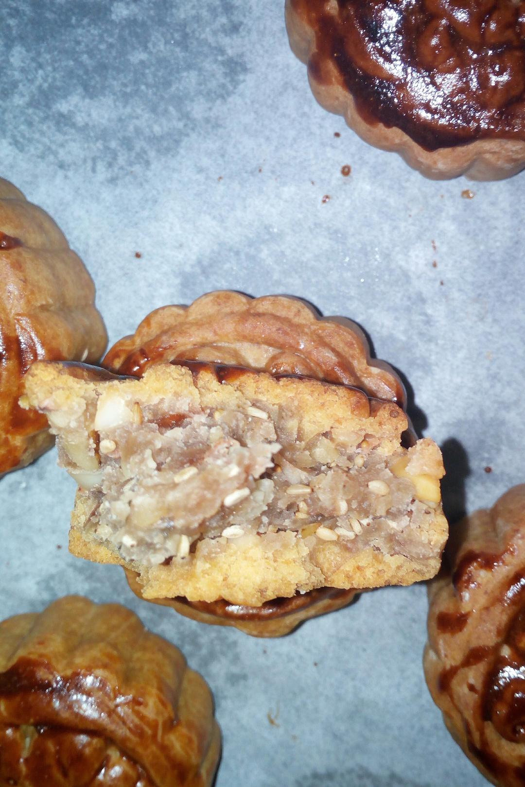 自制伍仁馅月饼