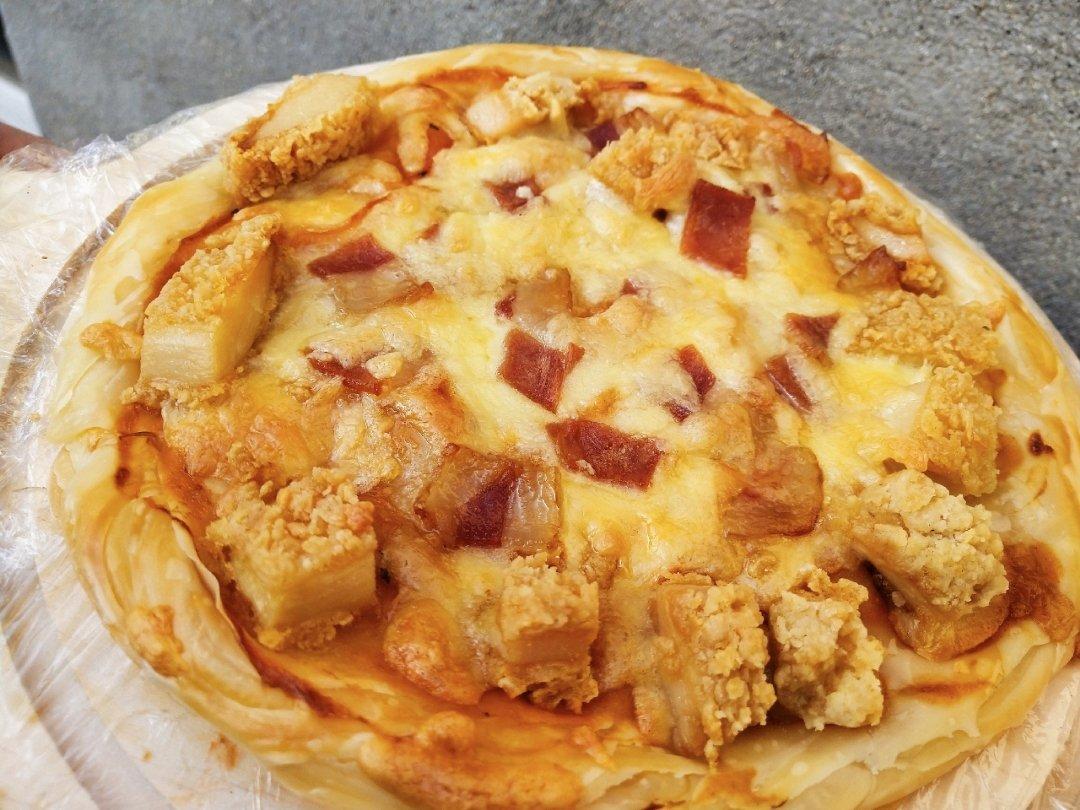 手抓饼版披萨