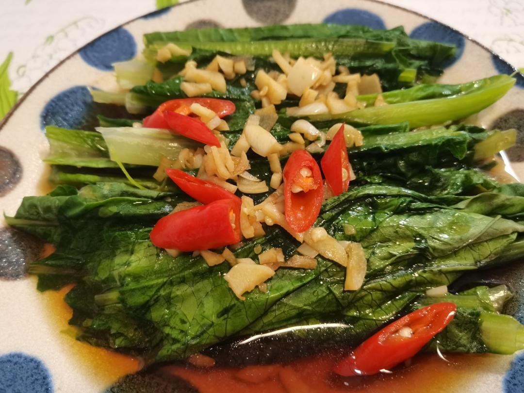 白灼油麦菜——晚间减肥餐