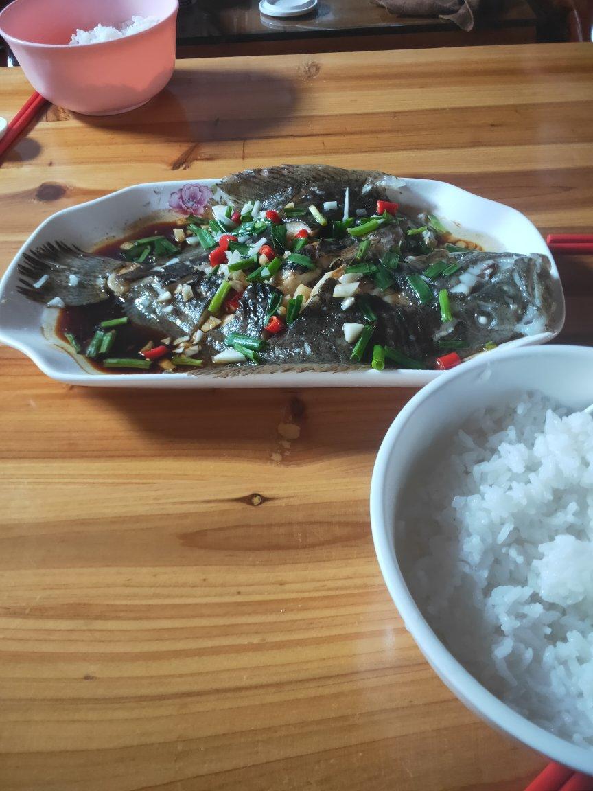 清蒸多宝鱼（黄鱼、鲈鱼、桂鱼……）