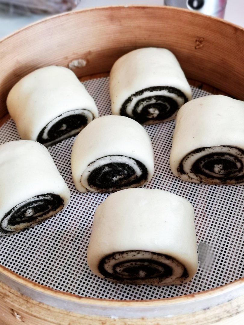 黑芝麻馒头卷