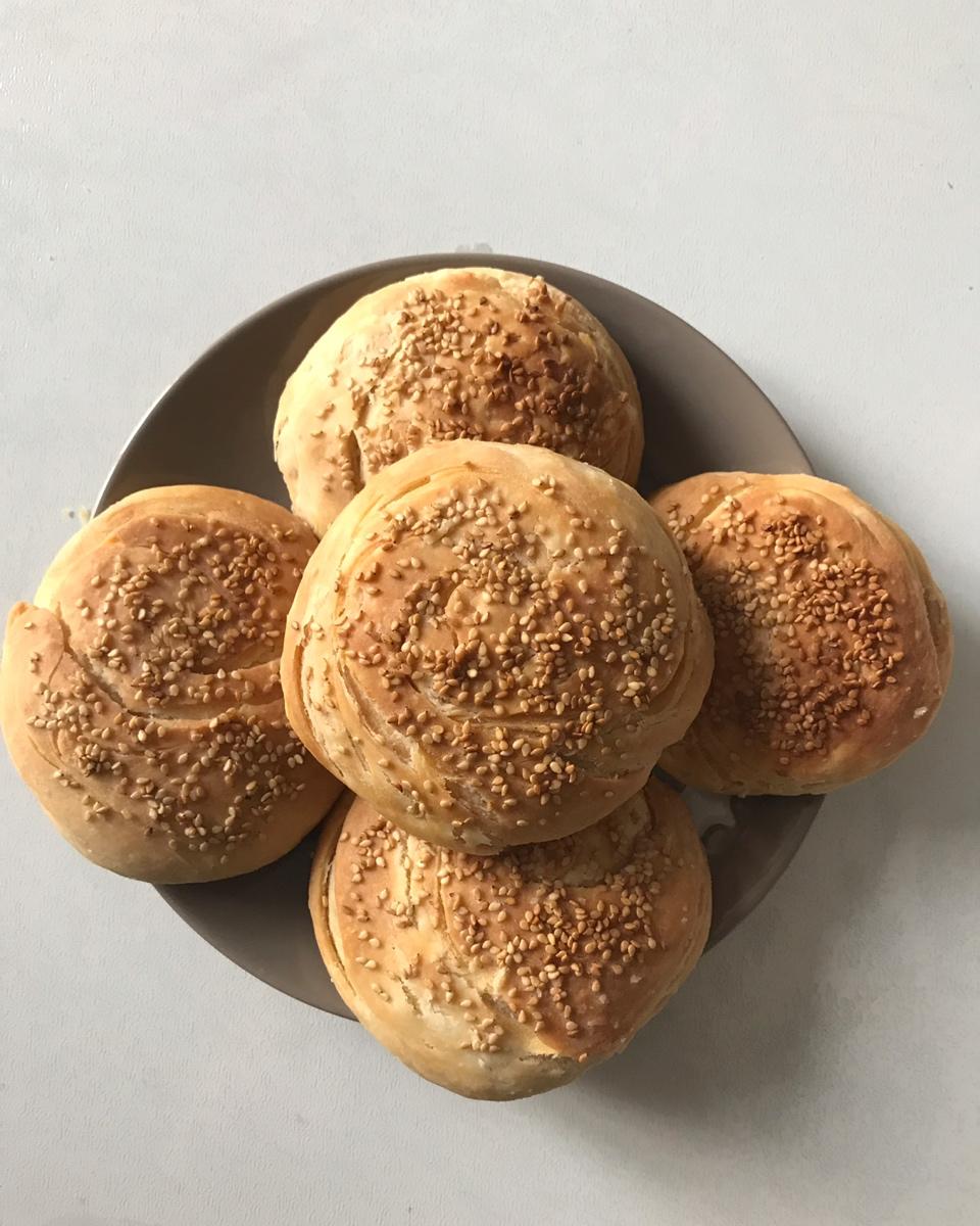 烤箱版麻酱烧饼