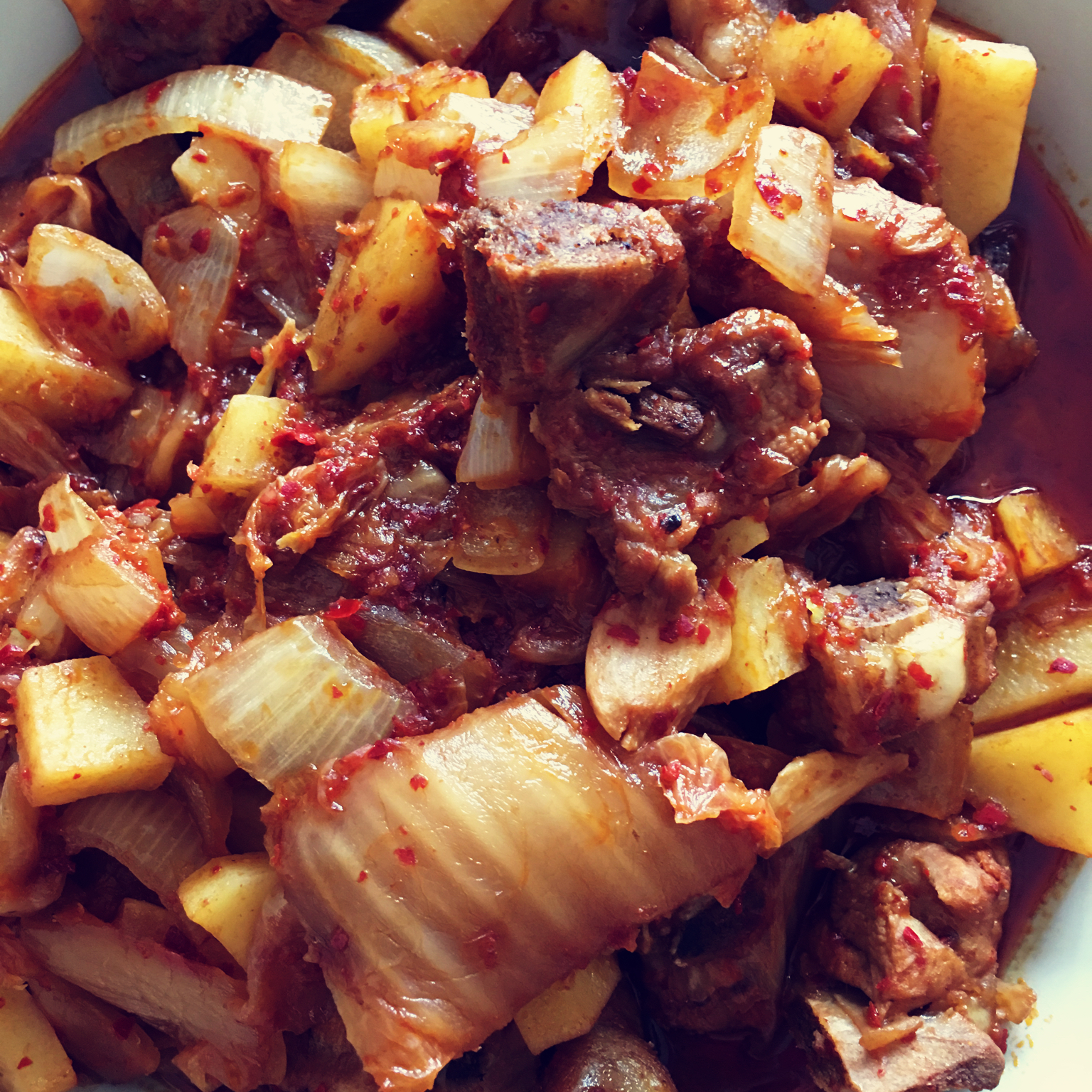 辣白菜炖排骨/泡菜排骨