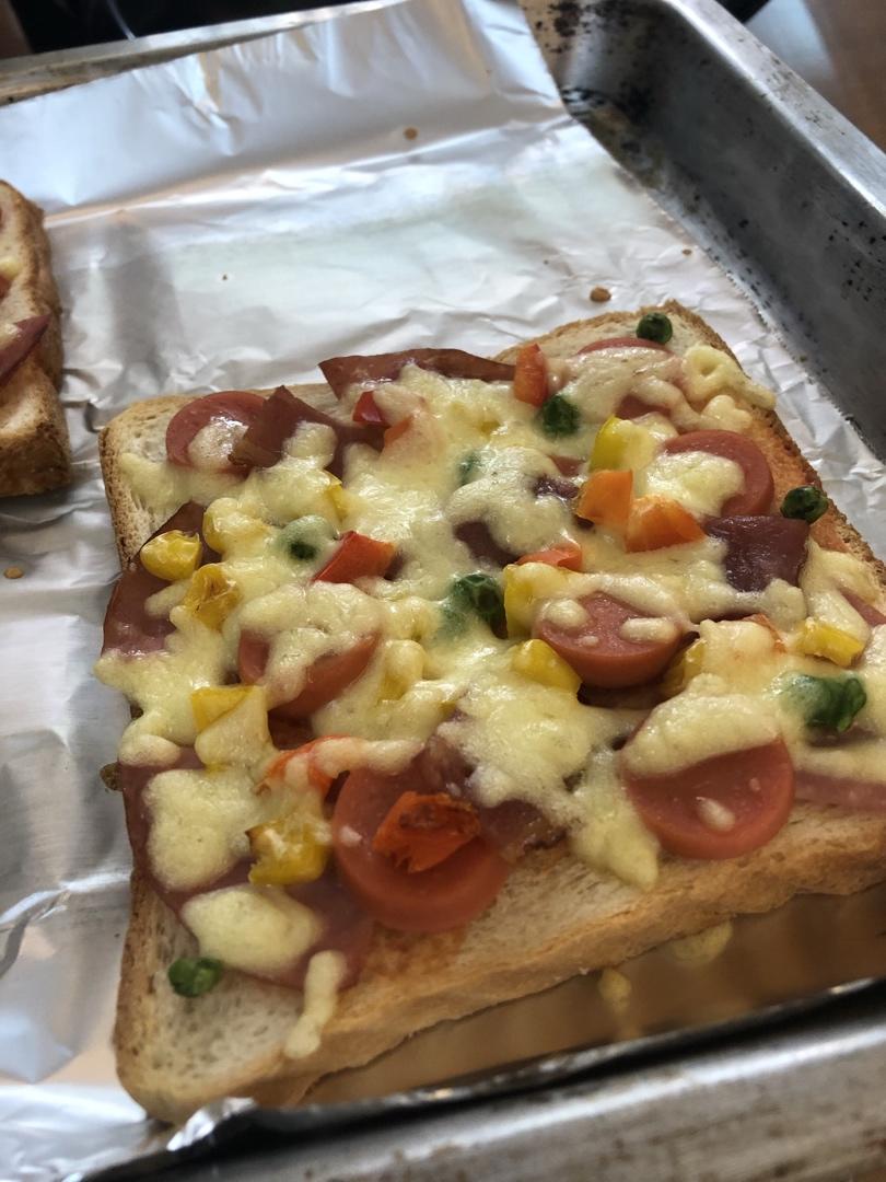 超好吃面包披萨🍕