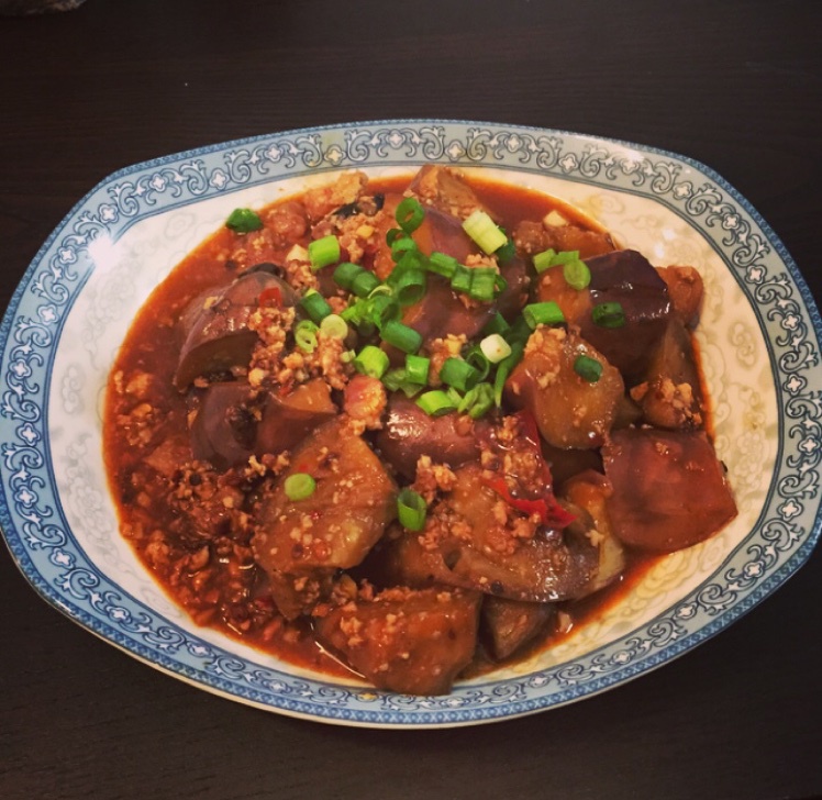 红烧肉沫茄子