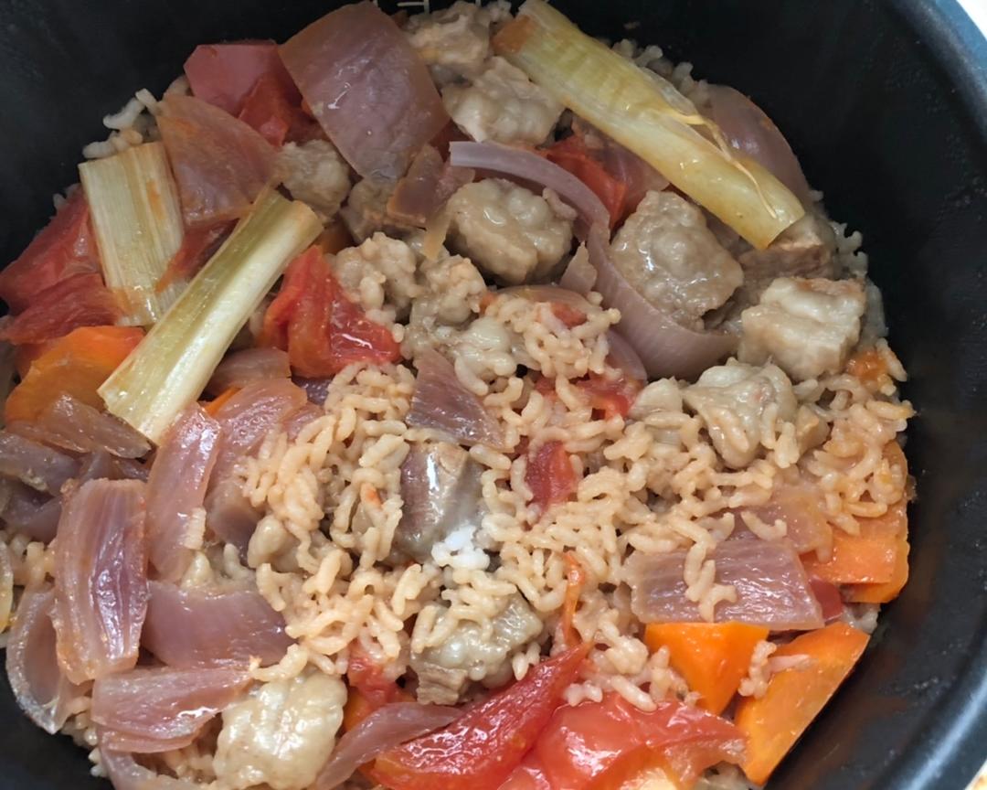 懒人版 番茄牛肉（牛腩）焖饭 电饭锅 酸甜咸口