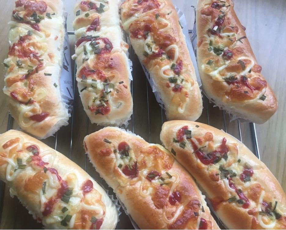 培根火腿香葱芝士面包