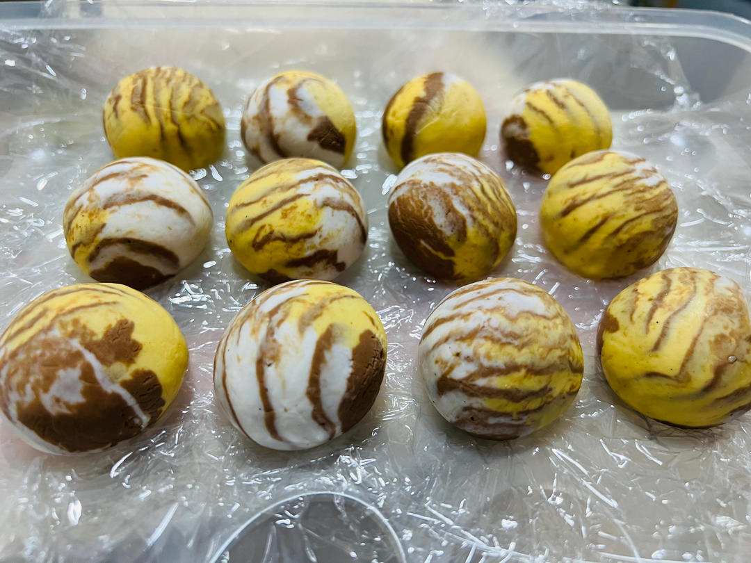 虎虎生威～虎纹汤圆