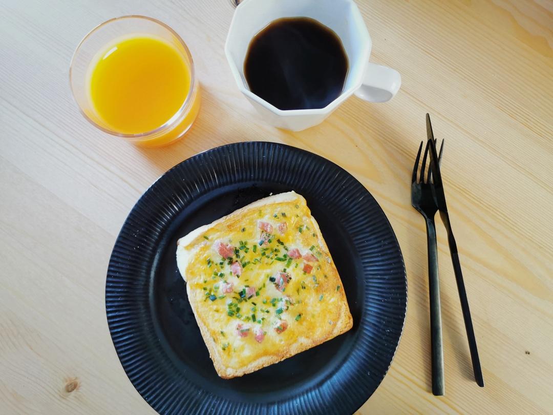真的好好吃❗️芝士火腿葱香岩烧吐司🍞