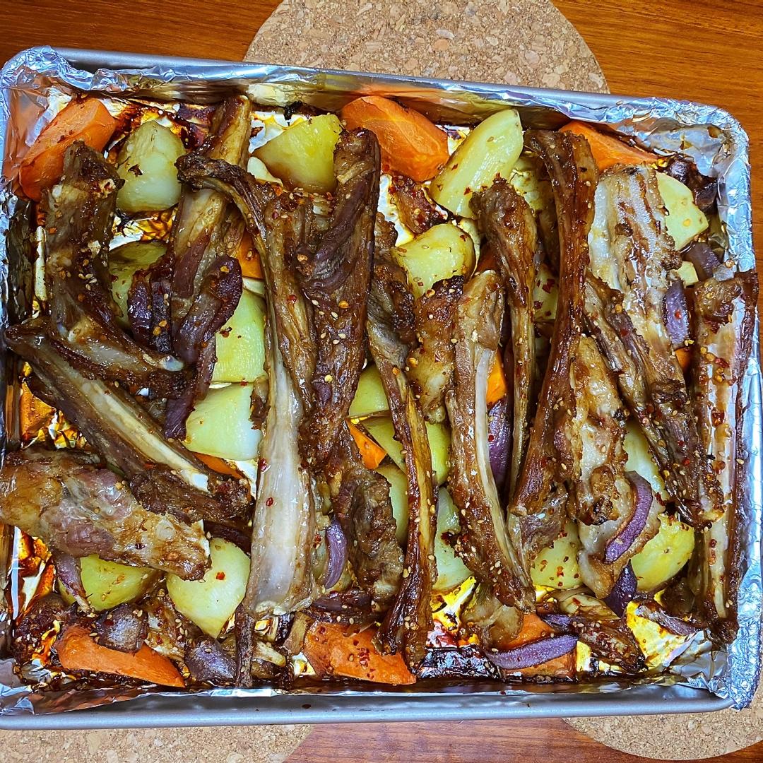 超好吃的烤羊排烤箱版