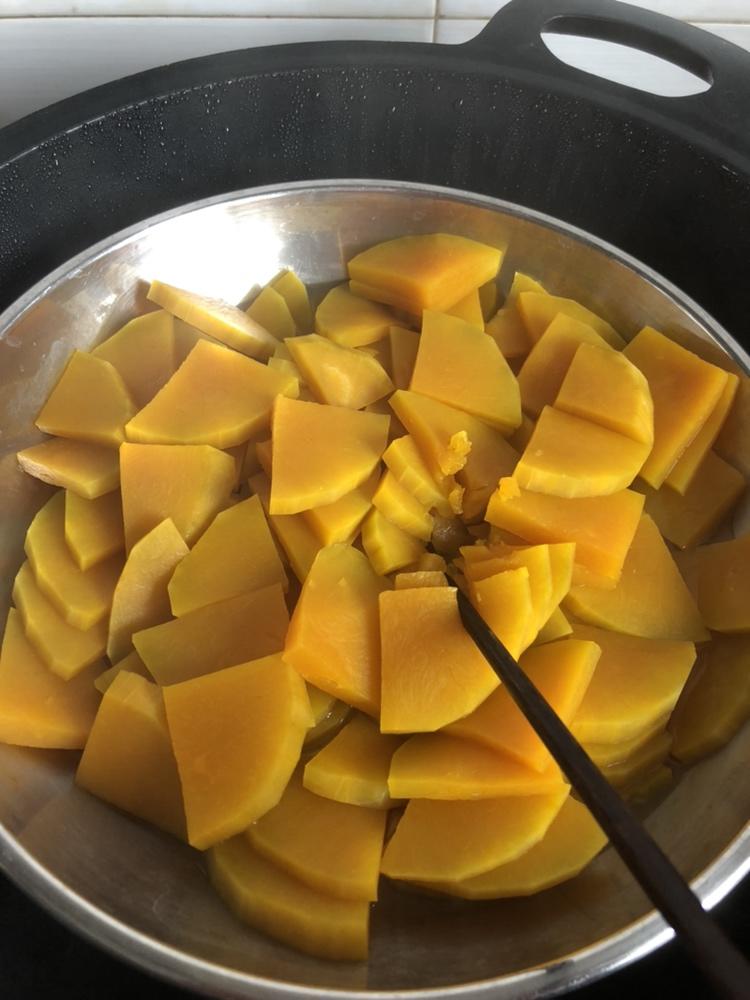 南瓜小圆子的做法 步骤3